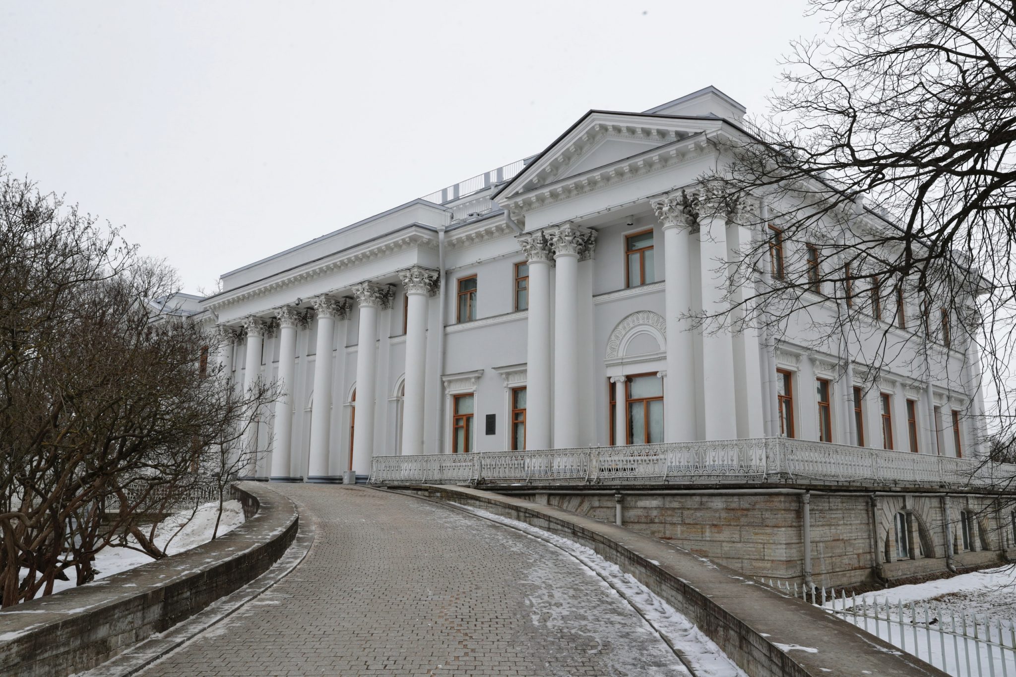 елагин остров зимой в санкт петербурге