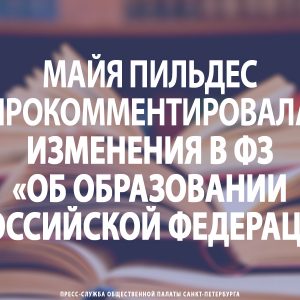 Майя Пильдес прокомментировала изменения в ФЗ «Об образовании в Российской Федерации»